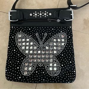 Bling Butterfly Crossbody Purse